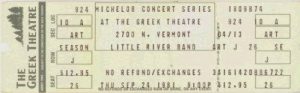 Greek Theatre Ticket