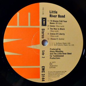 LRB Debut Self Titled Album International Label Side 2