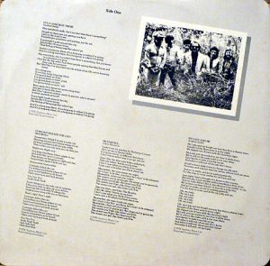 LRB Debut Self Titled Album International Inner Sleeve 1