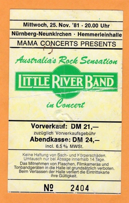 LRB German Concert Ticket