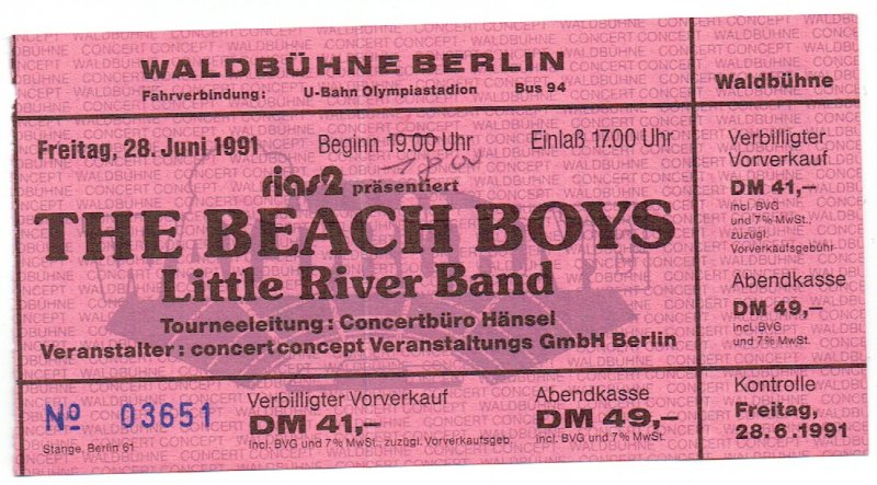 LRB German Ticket 1991