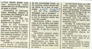 LRB Extending American Tour
