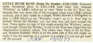 Home On A Monday Juke Article