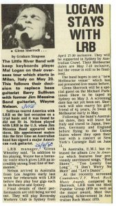 Mal Logan Stays With LRB