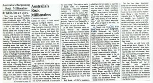 Australia's Rock Millionaires