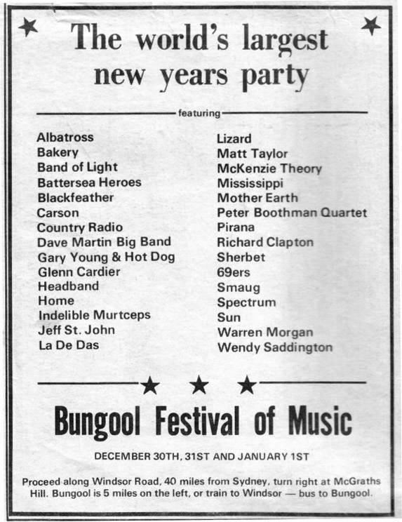 New Year's Eve in Bungool, N.S.W.