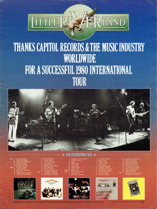 1980 International Tour Poster