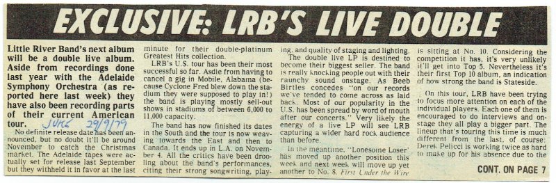 LRB's Live Double
