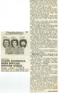 Shorrock Birtles Goble Beginnings Review