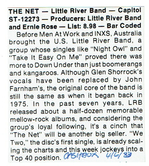 The Net Cashbox Magazine Album Review