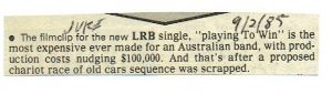 Playing To Win Most Expensive Film Clip