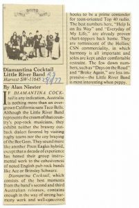 Diamantina Cocktail Rolling Stone Review
