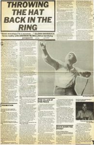 Glenn Shorrock Throwing His Hat Back In The Ring