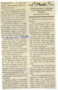 LRB With Christopher Cross Brisbane Hilton Hotel
