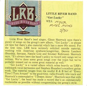 Get Lucky Myer Music News