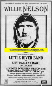 Willie Nelson W/ Little River Band - New Zealand