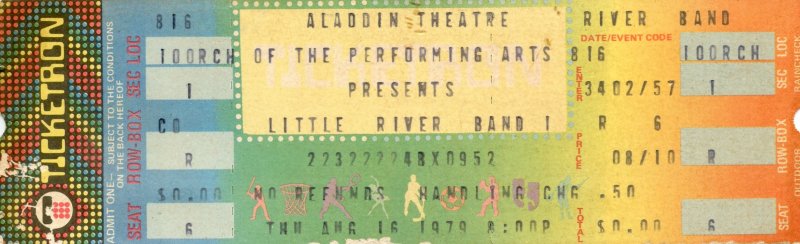 Aladdin Theatre, Las Vegas Ticket