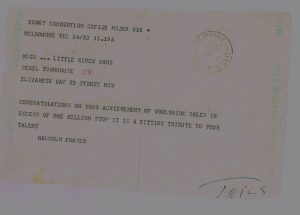 Telegram From Prime Minister