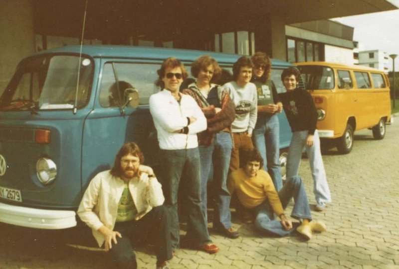 LRB with Grant Walsh (Roadie) - 'Crest Hotel', Bremen, Germany (September 24th,1976)