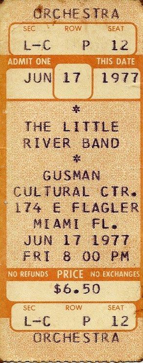 Gusman Cultural Center, Miami, June 17, 1977.