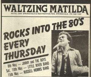 May 1980 Gig Advert