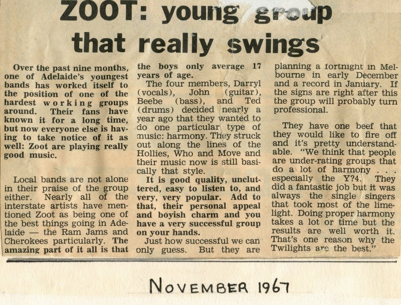 Zoot: Young Group That Really Swings
