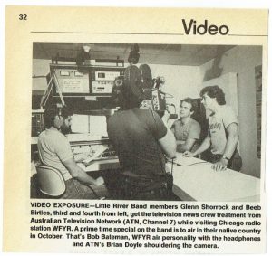 Glenn Shorrock And Beeb Birtles At Chicago Radio Station WFYR