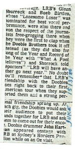 Little River Band & Doobie Brothers At the Grammys