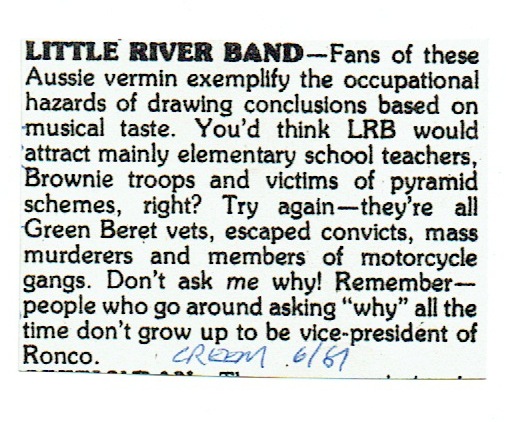 Little River Band Fans?