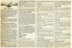 First Under The Wire Songs Interivew