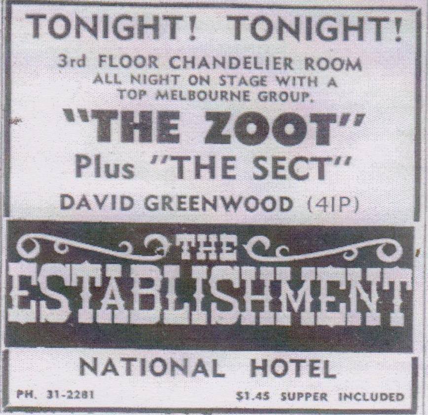 Zoot At The Establishment National Hotel