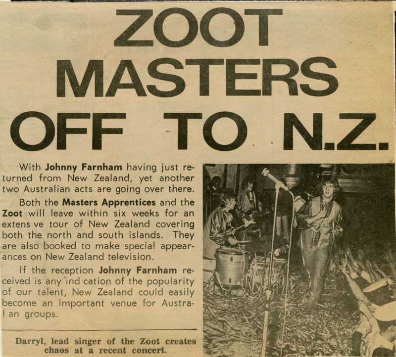 Zoot To New Zealand