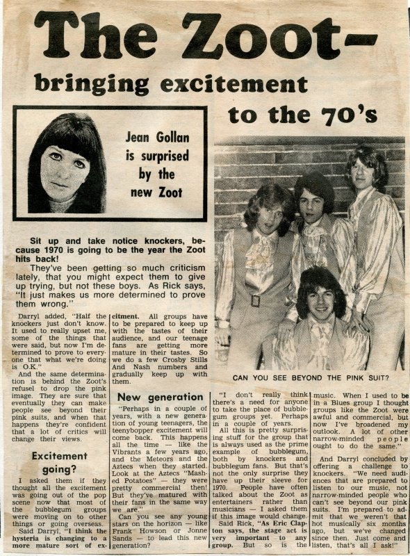 Zoot Bringing Excitement To The 70's