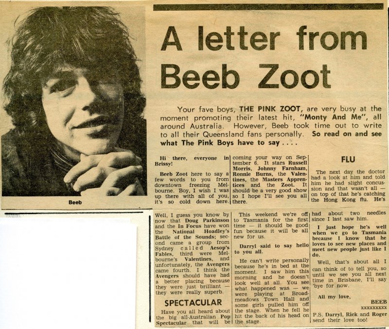 A Letter From Beeb Zoot