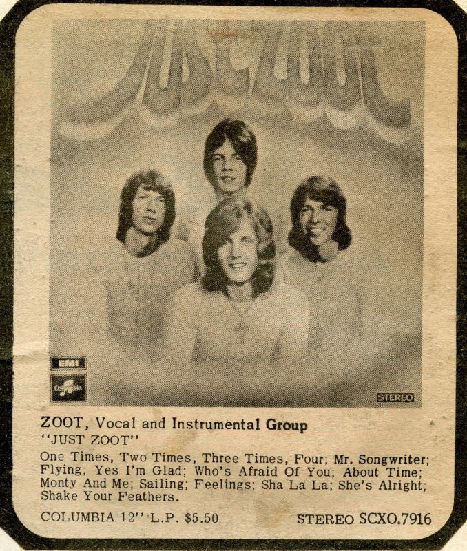 Just Zoot Magazine Advert