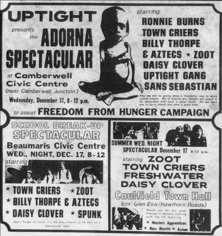 Zoot Gig Adverts - December '69