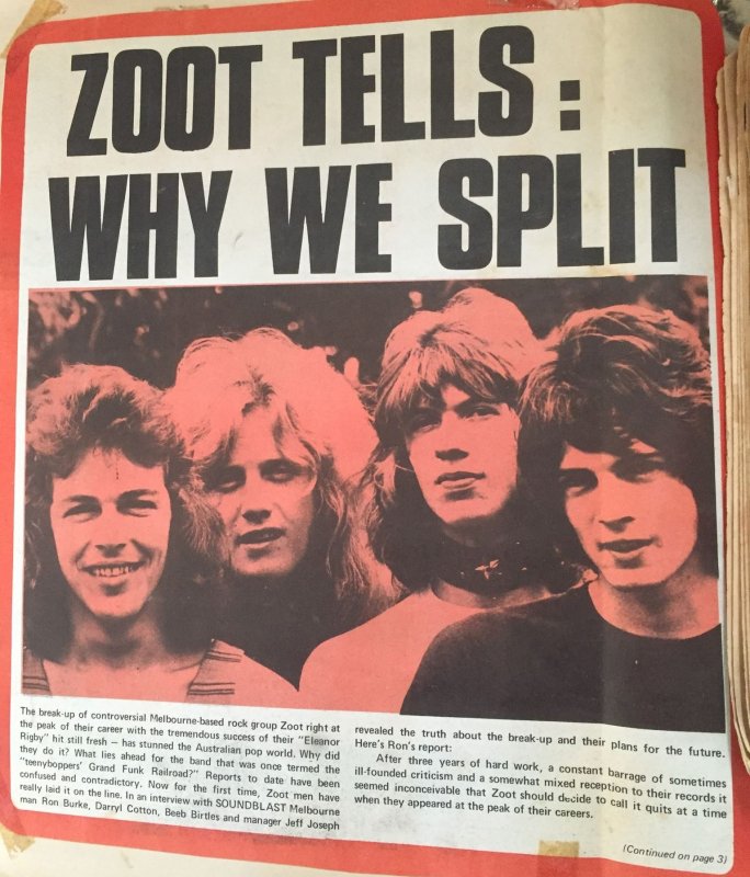 Zoot Tells: Why We Split