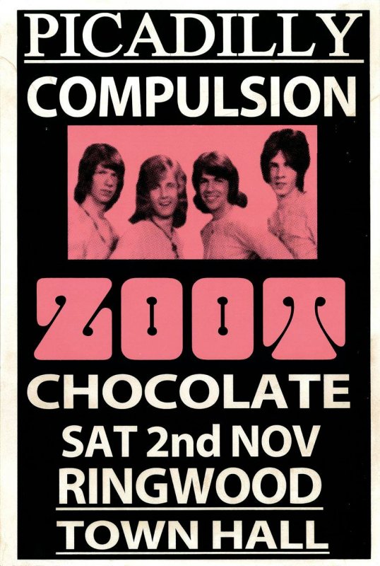 Zoot - Ringwood Town Hall Poster