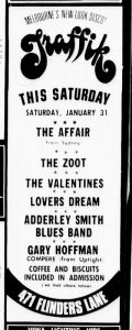 Zoot - Traffik, Melbourne Advert
