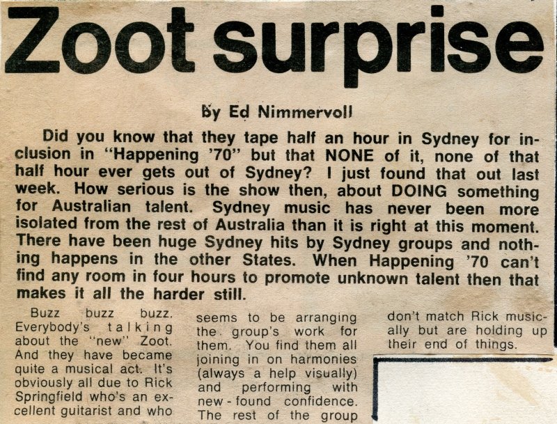 Zoot Surprise On Happening '70