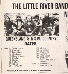 Little River Band Dates May 1976