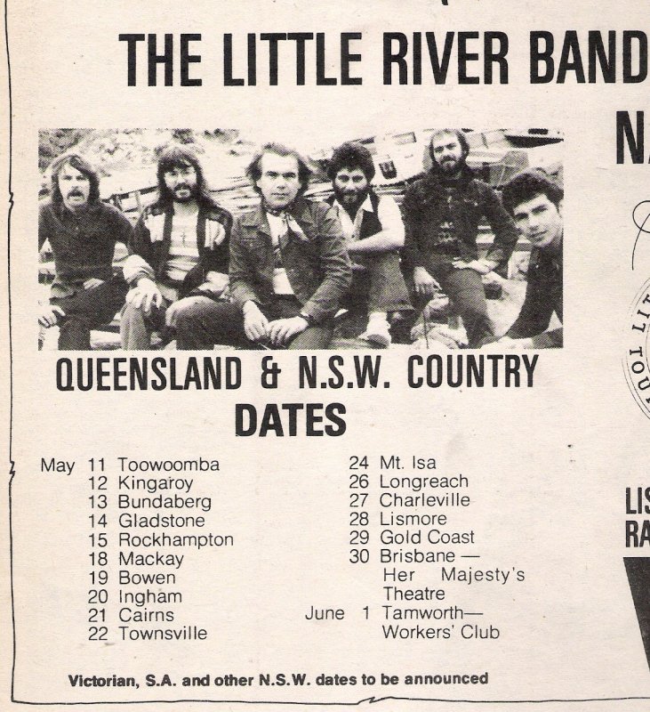 Little River Band Dates May 1976