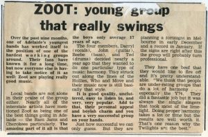 Zoot: Young Group That Really Swings