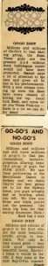Zoot - Go-Go's And No-Go's