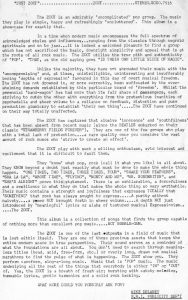 EMI Just Zoot Press Release
