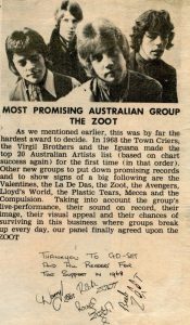 Most Promising Australian Group - Zoot