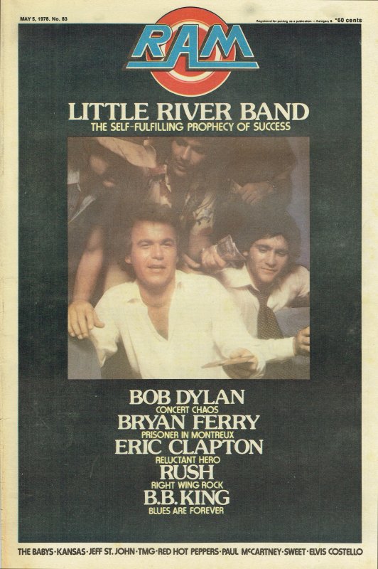 Little River Band - RAM Magazine Cover (May 1978)