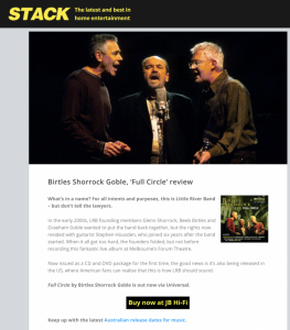 JB HiFi Stack Magazine Review - Full Circle Re-Release