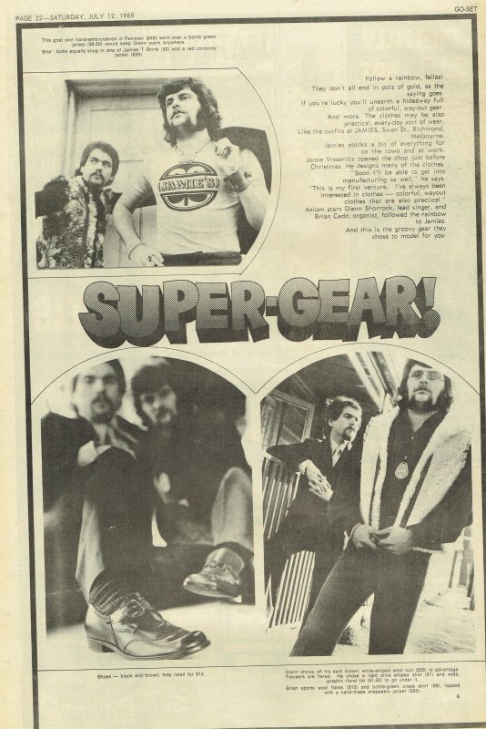 Glenn Shorrock And Brian Cadd Wear 'Super Gear'