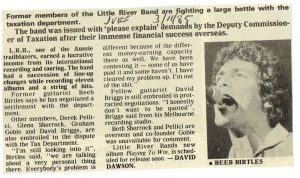 Little River Band's Tax Problems